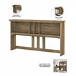 UrbanPro 60W L Shaped Desk with Hutch in Reclaimed Pine - Engineered Wood