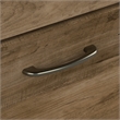 UrbanPro Engineered Wood L Shaped Desk with Hutch and Bookcase in Reclaimed Pine