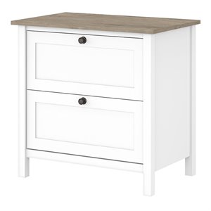 UrbanPro 2 Drawer Lateral File Cabinet in Shiplap Gray / White - Engineered Wood