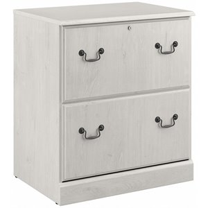 UrbanPro 2 Drawer Lateral File Cabinet in Linen White Oak - Engineered Wood