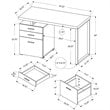 UrbanPro Computer Desk Home Office Laptop Storage Drawers 48