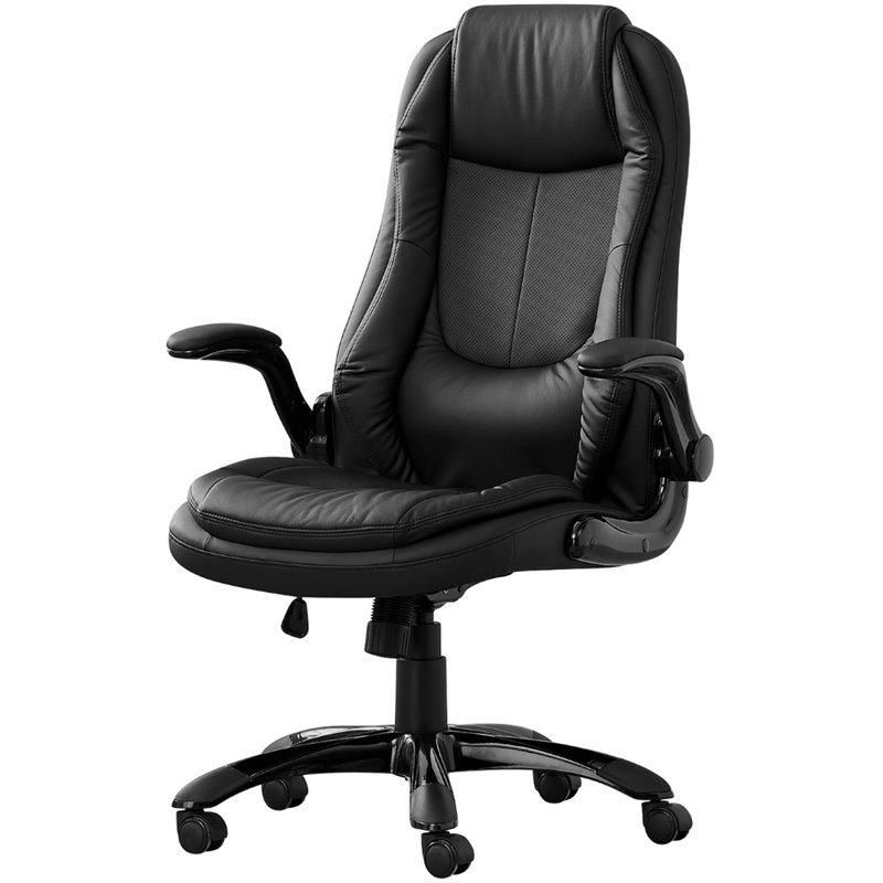 UrbanPro Office Chair Swivel Ergonomic Armrests Computer Desk Work Metal Black