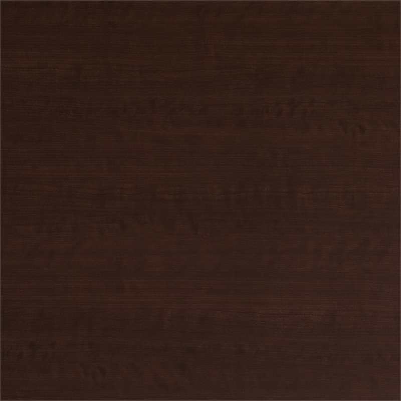 UrbanPro U-Shaped Engineered Wood Storage Desk with Hutch in Mocha Cherry