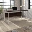 UrbanPro Engineered Wood Computer Table Desk with Metal Legs in Black Walnut