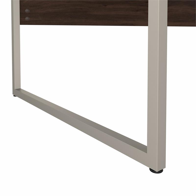 UrbanPro Engineered Wood Computer Table Desk with Metal Legs in Black Walnut