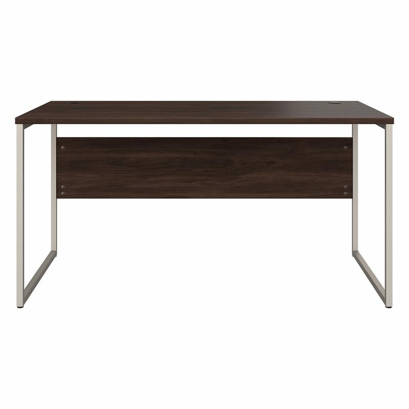 UrbanPro Engineered Wood Computer Table Desk with Metal Legs in Black Walnut