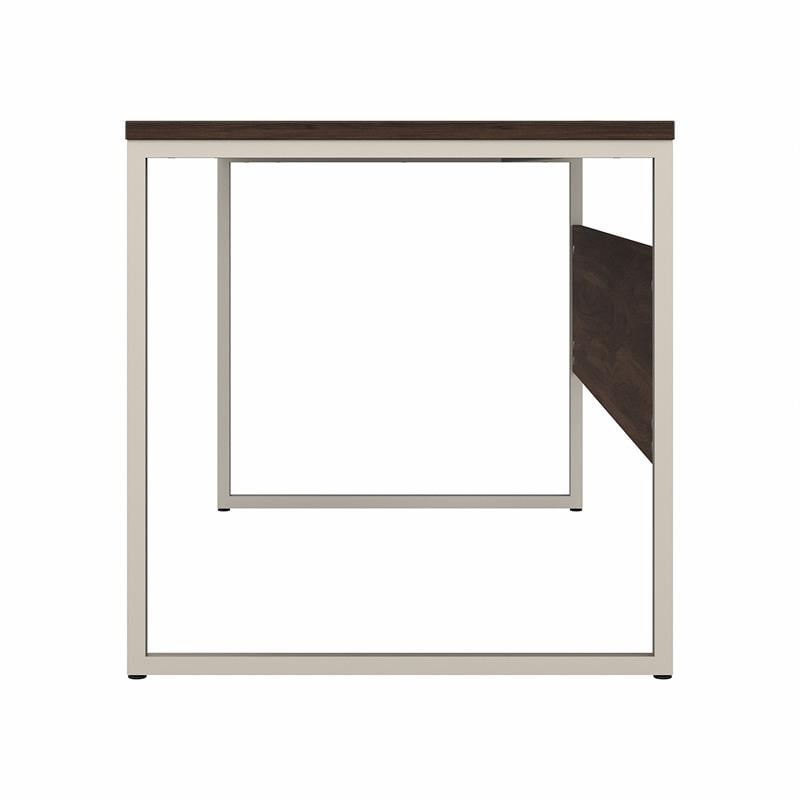 UrbanPro Engineered Wood Computer Table Desk with Metal Legs in Black Walnut
