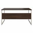 UrbanPro Engineered Wood Computer Table Desk with Metal Legs in Black Walnut