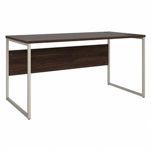 UrbanPro Engineered Wood Computer Table Desk with Metal Legs in Black Walnut
