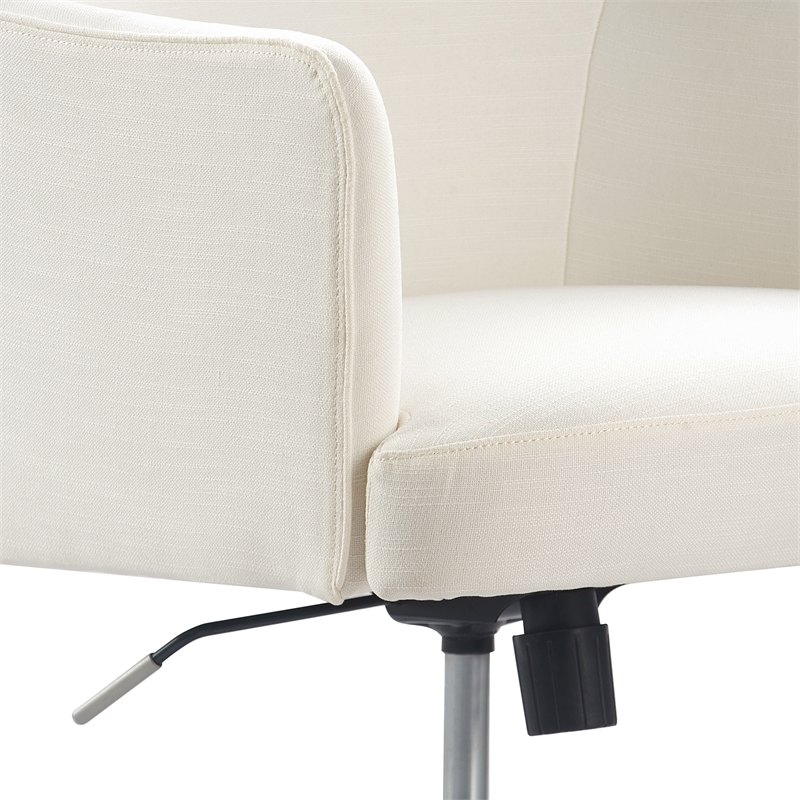UrbanPro Modern / Contemporary Belmont Home Office Chair Ivory Fabric