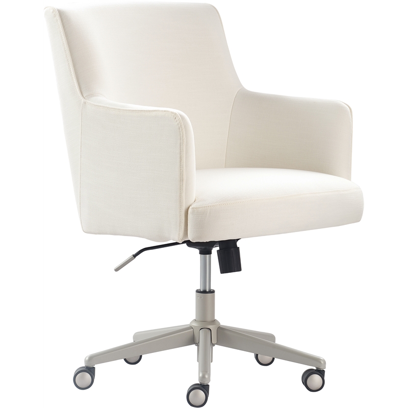 UrbanPro Modern / Contemporary Belmont Home Office Chair Ivory Fabric