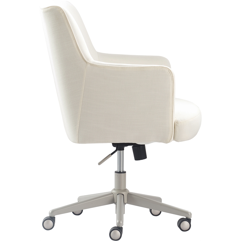 UrbanPro Modern / Contemporary Belmont Home Office Chair Ivory Fabric