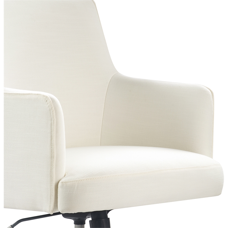 UrbanPro Modern / Contemporary Belmont Home Office Chair Ivory Fabric