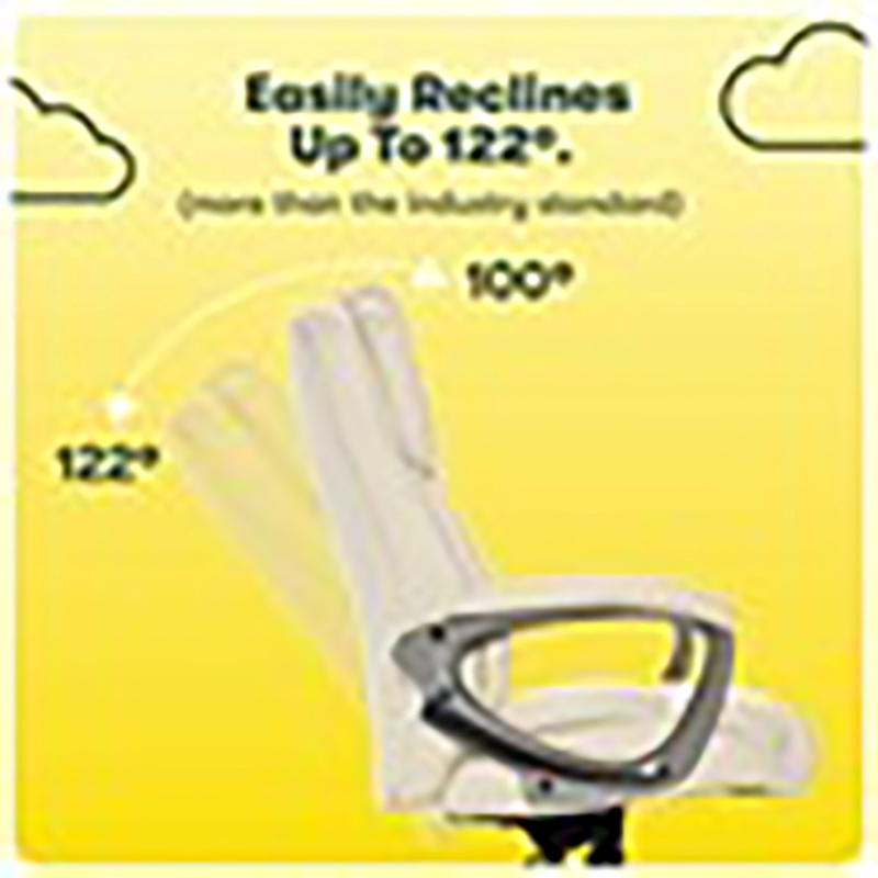 UrbanPro Faux Leather Executive Office Chair with Adjustable Tilt in Ivory