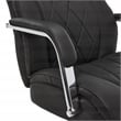 UrbanPro Modern Sutherland Office Chair with Padded Arms Jet Black