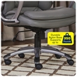 UrbanPro Modern Big and Tall Executive Office Chair Gray Bonded Leather