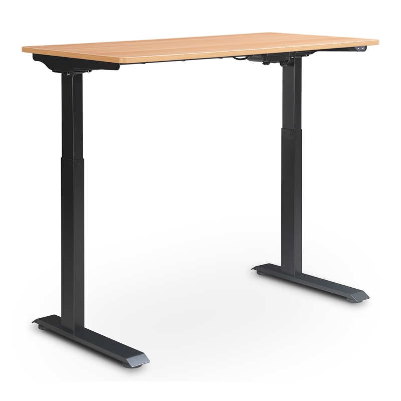 UrbanPro Electric Height Adjustable Standing Desk Light Brown