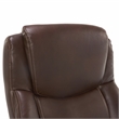 UrbanPro Upholstered Faux Leather Executive Office Chair in Chestnut Brown