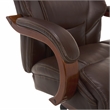 UrbanPro Upholstered Faux Leather Executive Office Chair in Chestnut Brown