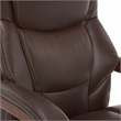 UrbanPro Upholstered Faux Leather Executive Office Chair in Chestnut Brown