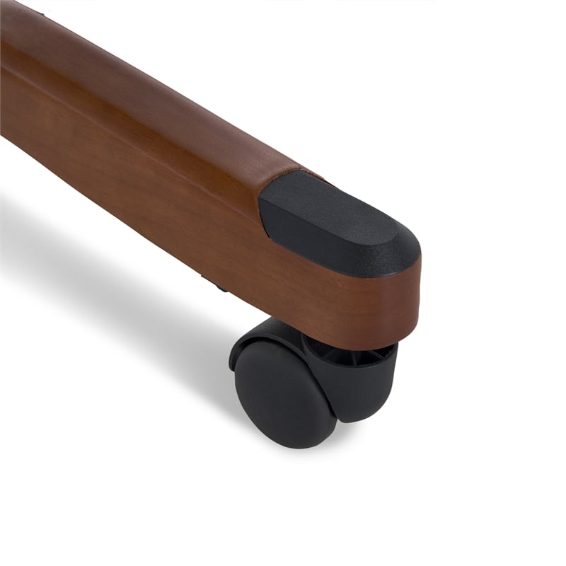 UrbanPro Conway Big and Tall Executive Office Chair with Wood Accents Black