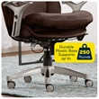 UrbanPro Modern Faux Leather Executive Office Chair with Casters in Brown