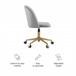 UrbanPro Modern Metal Office Desk Chair in Light Gray Finish