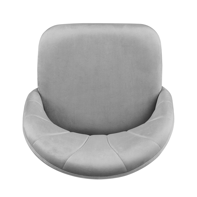 UrbanPro Modern Metal Office Desk Chair in Light Gray Finish
