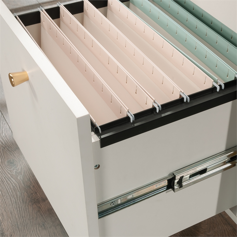 UrbanPro Contemporary Engineered Wood L-Desk in White Finish