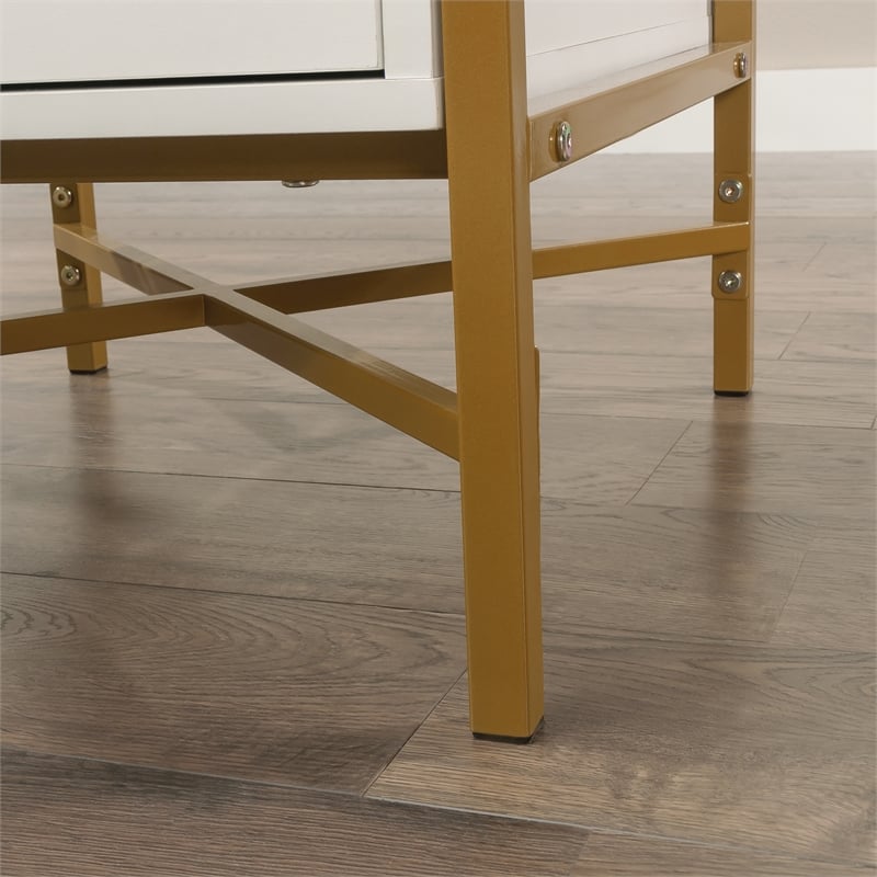 UrbanPro Contemporary Engineered Wood L-Desk in White Finish