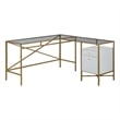 UrbanPro Contemporary Engineered Wood L-Desk in White Finish