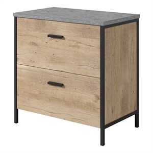 UrbanPro Modern Engineered Wood Lateral File in Prime Oak Finish