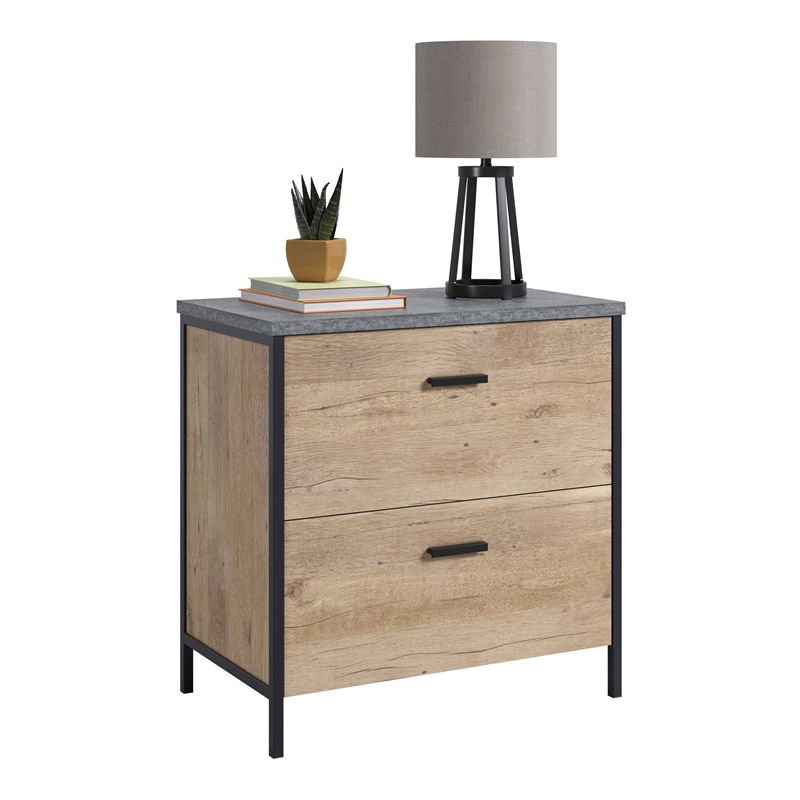 UrbanPro Modern Engineered Wood Lateral File in Prime Oak Finish