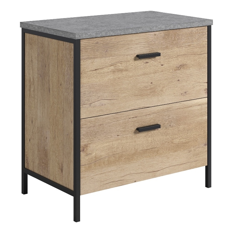 UrbanPro Modern Engineered Wood Lateral File in Prime Oak Finish