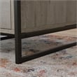 UrbanPro Modern Engineered Wood / Metal L-Desk in Mystic Oak Finish