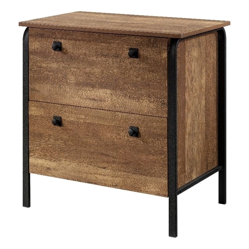 UrbanPro Modern Engineered Wood Lateral File in Etched Oak Finish
