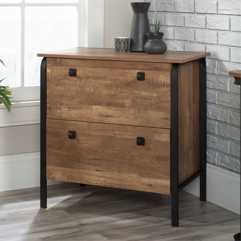 UrbanPro Modern Engineered Wood Lateral File in Etched Oak Finish
