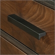 UrbanPro Modern Engineered Wood and Metal L-Desk in Brew Oak