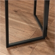 UrbanPro Modern Engineered Wood and Metal L-Desk in Brew Oak