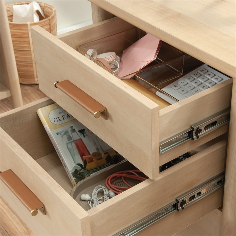 UrbanPro Modern Engineered Wood Desk in Natural Maple Finish