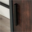 UrbanPro Modern Engineered Wood and Metal Desk in Rich Walnut