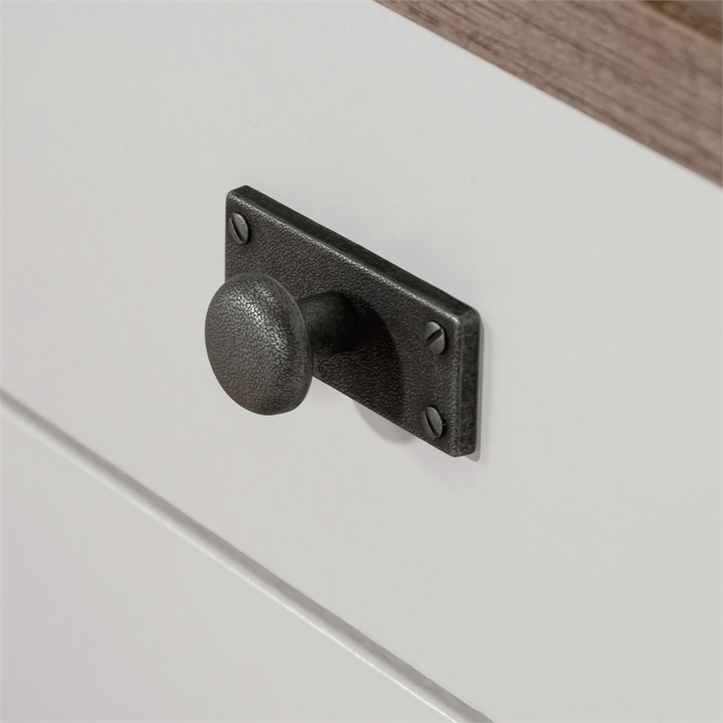 UrbanPro Modern Engineered Wood L-Shaped Desk in White Finish