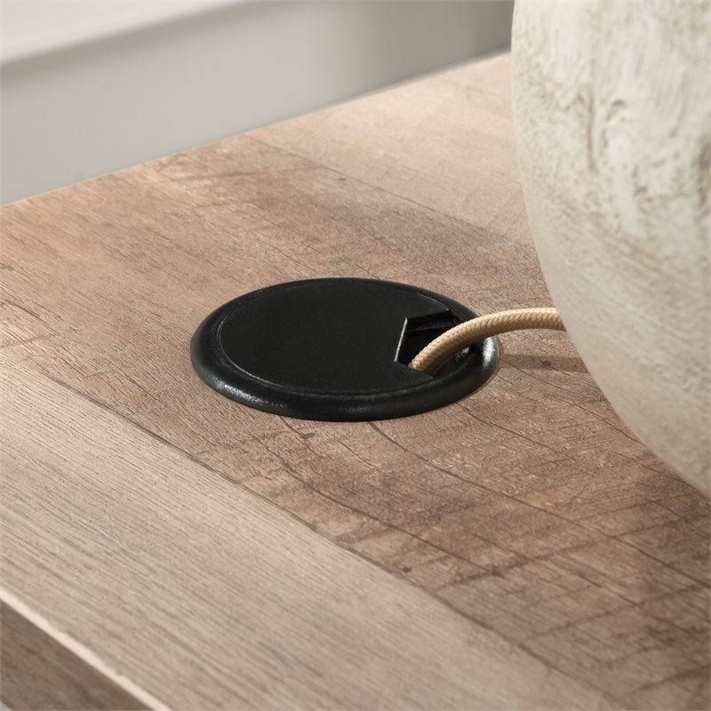 UrbanPro Modern Engineered Wood L-Shaped Desk in White Finish