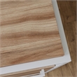 UrbanPro Modern Engineered Wood / Metal Desk in Kiln Acacia/Brown