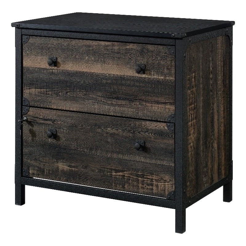 UrbanPro Modern Engineered Wood / Metal Lateral File in Carbon Oak
