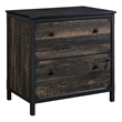 UrbanPro Modern Engineered Wood / Metal Lateral File in Carbon Oak