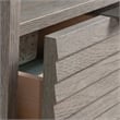 UrbanPro Modern Engineered Wood L-Shaped Desk in Ashen Oak Finish