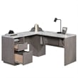 UrbanPro Modern Engineered Wood L-Shaped Desk in Ashen Oak Finish
