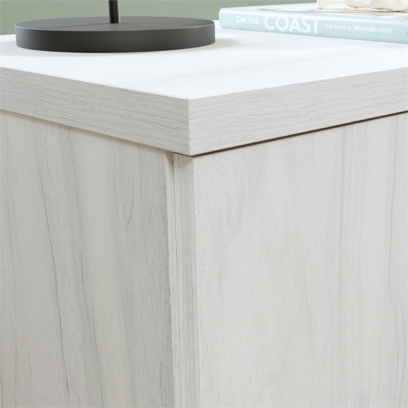 UrbanPro Modern Engineered Wood Desk in Haze Acacia / Natural Finish