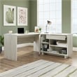 UrbanPro Modern Engineered Wood Desk in Haze Acacia / Natural Finish